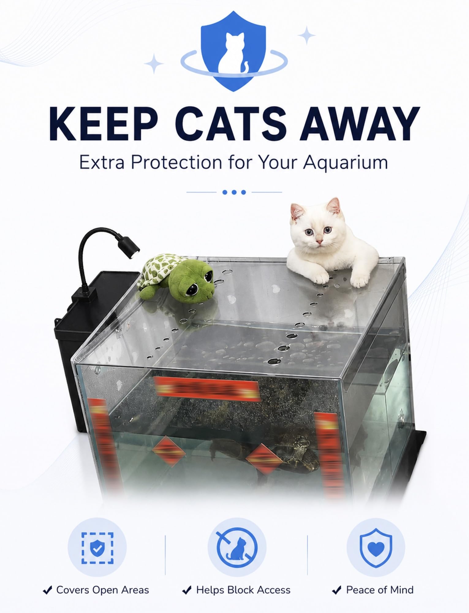 Coperchio per acquario in acrilico