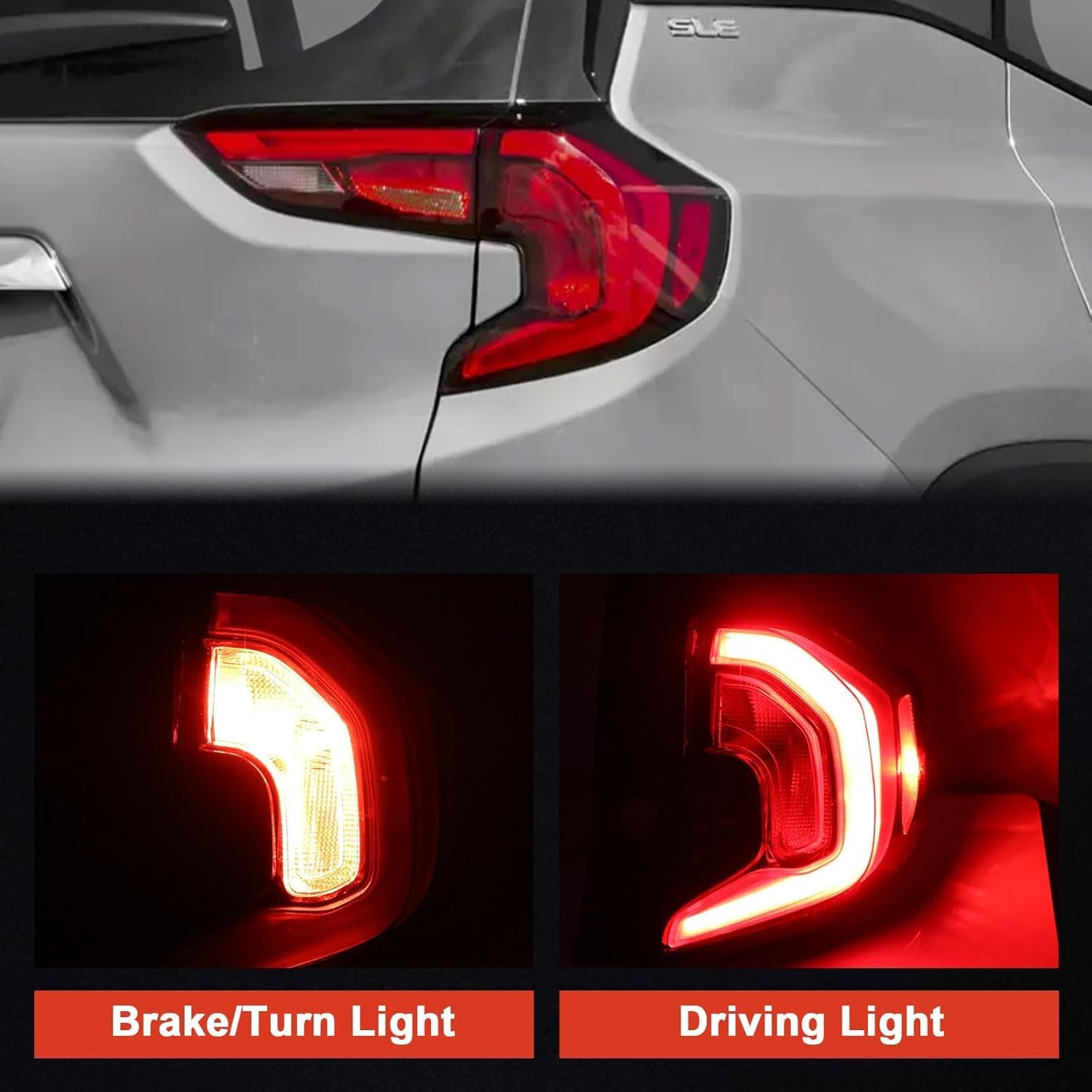 Tail Light Outer Compatible with GMC Terrain 2018 2019 2020 2021 Right Passenger Side Talilight LED HID/Xenon Replace 84379498