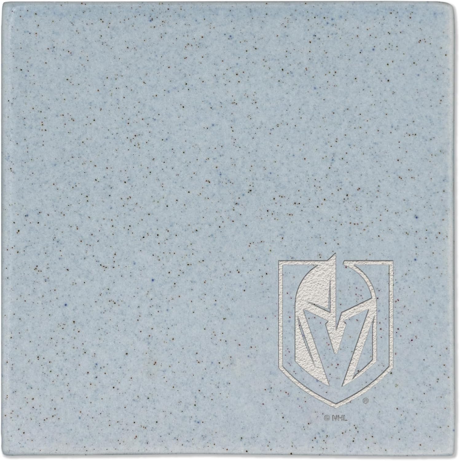 Rico Industries NHL Hockey Vegas Golden Knights Baby Blue Laser Engraved Trendy Color Coaster