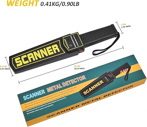 Miniatura 3 de Varita de seguridad de mano,Varita detector de metal,Varita detector de seguridad de alta sensibilidad para inspección de seguridad, detección de