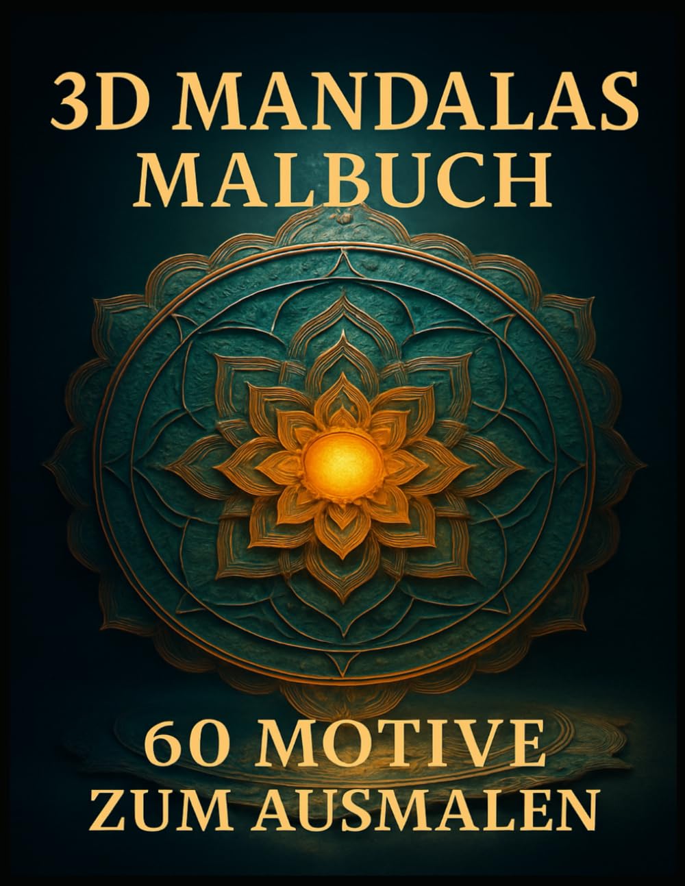 3D Mandalas Malbuch: 60 Motive zum ausmalen
