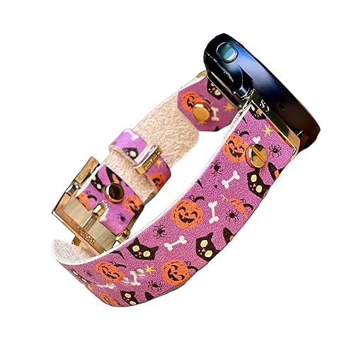 20mm Watch Band for Samsung Galaxy Watch 5 & 6 (44mm 40mm), Watch 6 Classic (43mm 47mm) Galaxy Watch 5 Pro 45mm - Halloween Themed Motives Bracelet