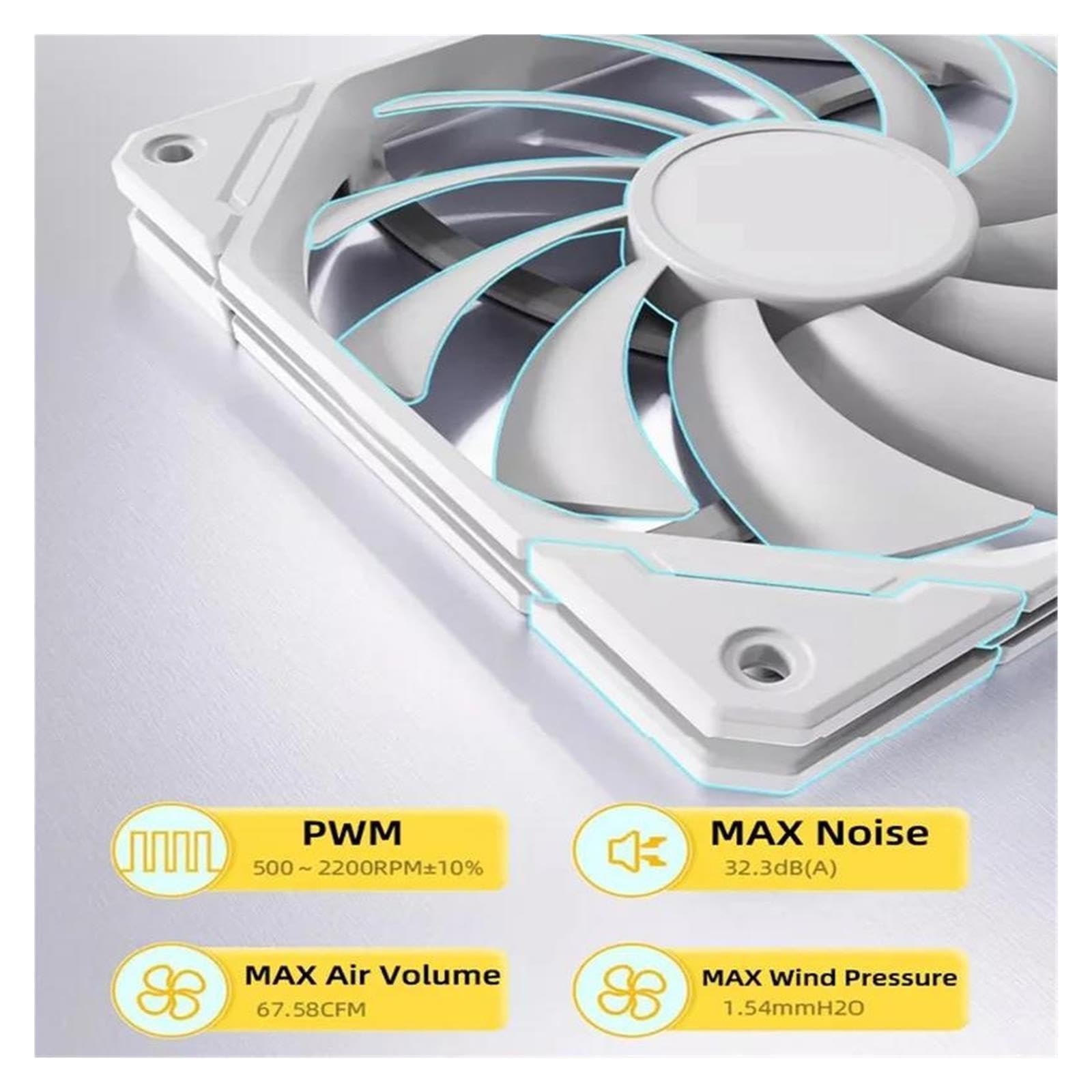 Ventola For Case Del PC, Compatibile Con ID‑COOLING TF‑12015