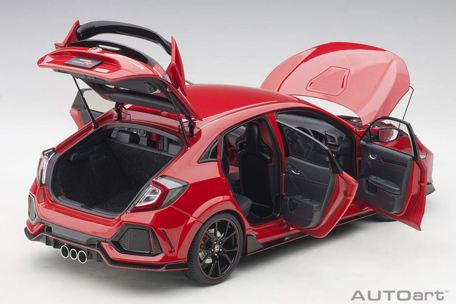 Amazon | AUTOart 1/18 ホンダ シビック タイプR FK8 2017 フレーム 