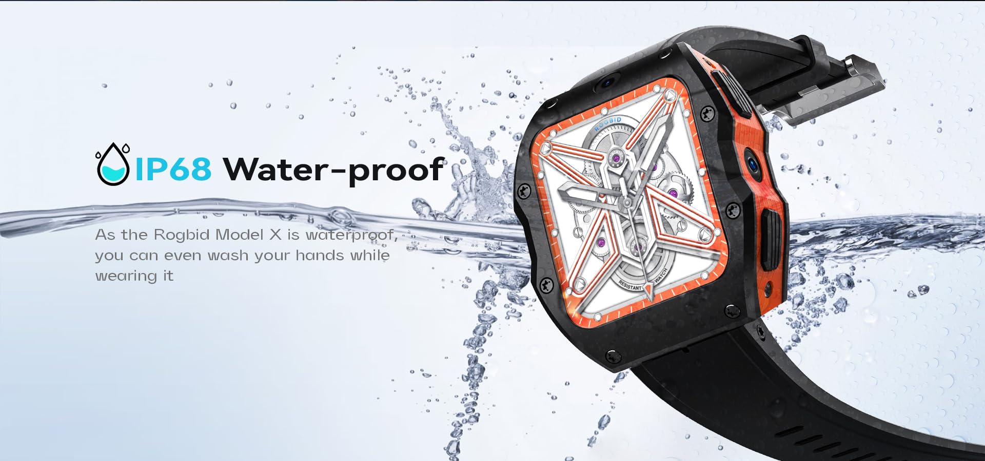 XJC001 4G LTE Android 9.0 Smartwatch 5.0MP 13.0MP Dual Camera 128GB Quad Core WIFI GPS Smart Watch (Nero RAM 4GB ROM 128GB)