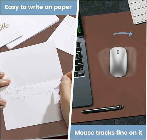 Miniatura 4 de Alfombrilla de escritorio con carga inalámbrica, alfombrilla grande de 32 x 16 pulgadas, alfombrilla de escritorio con cargador inalámbrico,