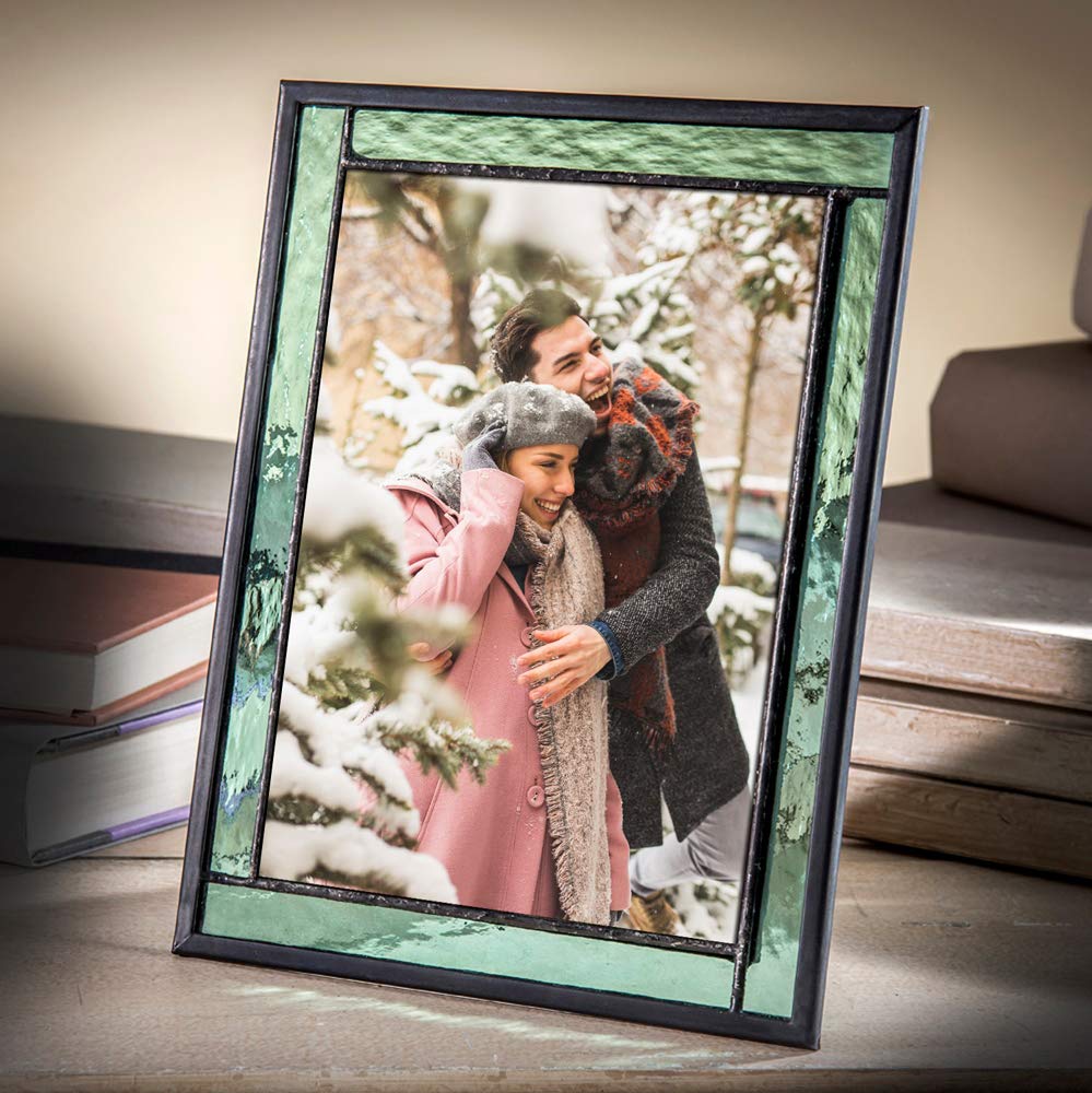 Amazon.com - Green Stained Glass Picture Frame for Home Décor