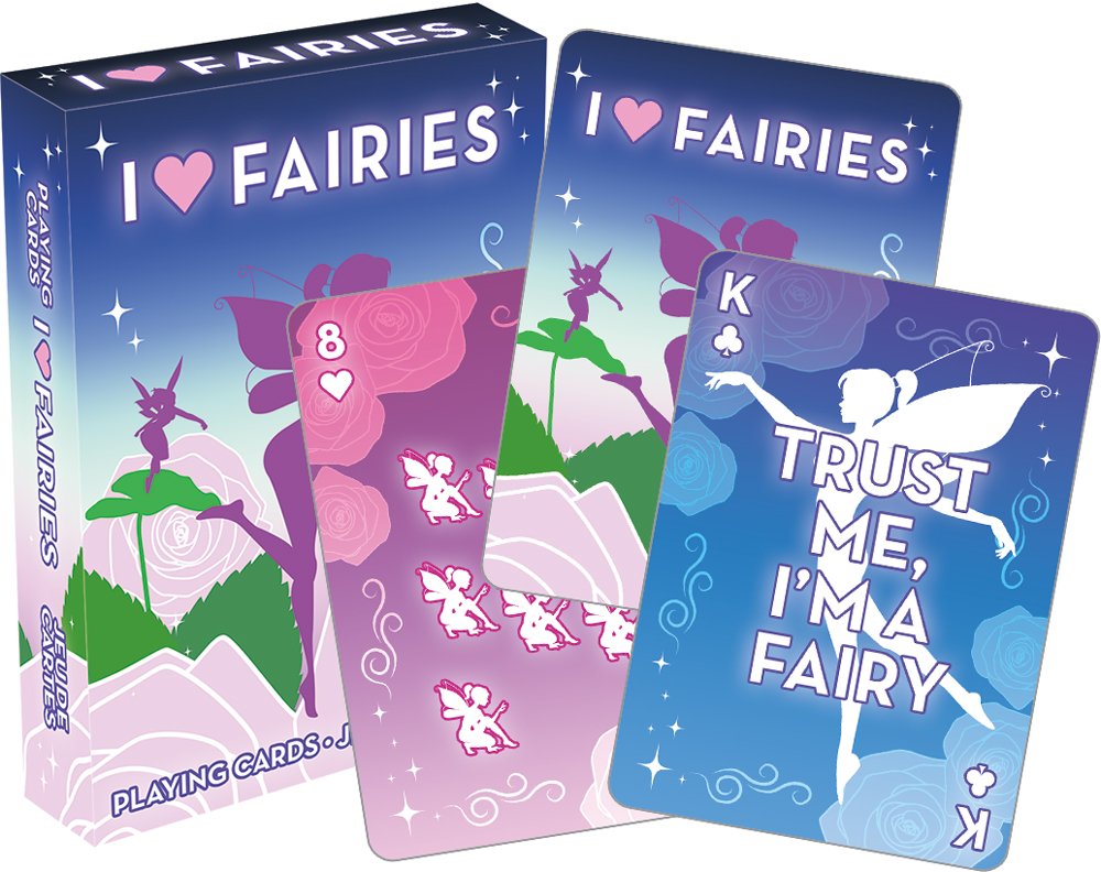 AQUARIUS „I Heart Unicorns“ Spielkarten – Bunt, Mit Leinenoberfläche