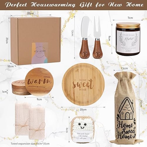Miniatura 7 de Regalos de inauguración de la casa para nuevo hogar regalos para el hogar cestas de regalo de inauguración de la casa para parejas amigos clientes