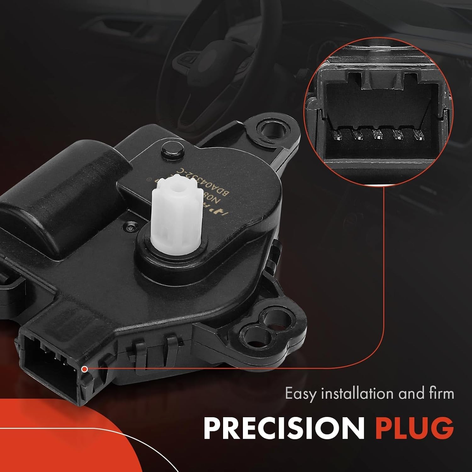 A-Premium HVAC Heater Blend Door Actuator Compatible with Hyundai Sonata 2015-2019, Santa Fe 2013-2018, Santa Fe Sport 2013-2018, Santa Fe XL 2013-2019, Azera & Kia Optima, Sedona, Temperature