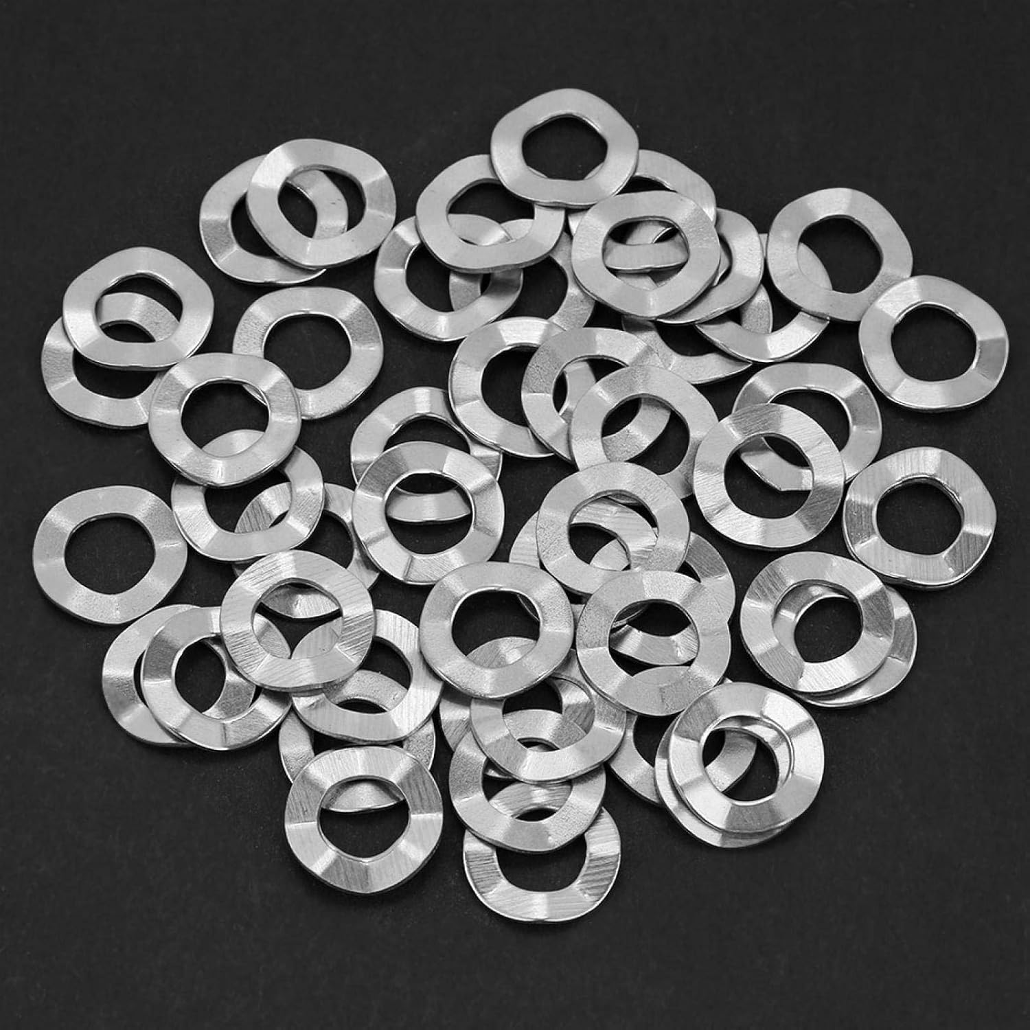 Omabeta Wave Spring Washer Assortment Kit Stainless Steel Spring Wave Washer 10 Sizes M3 M4 M5