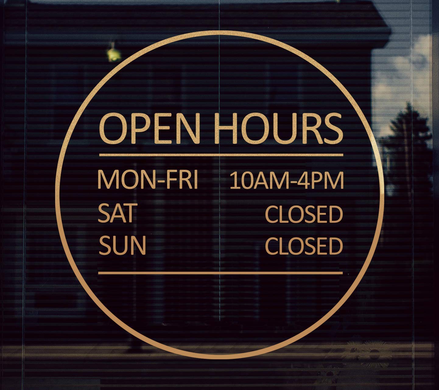 Store Front Sign/Working Hours decal (sticker) Handmade Products