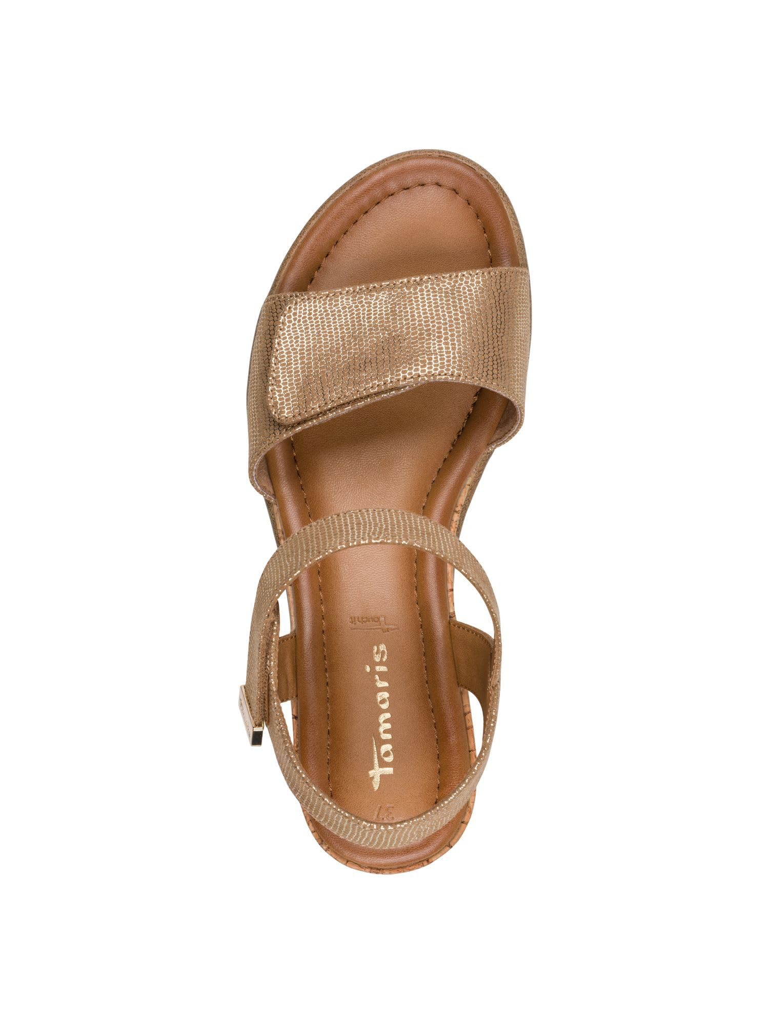 Tamaris sandale femme à talon compensé