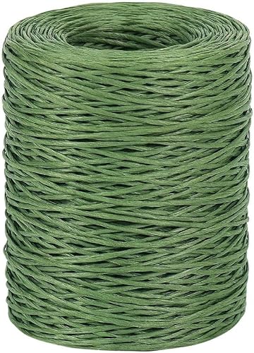 Craft DIY Floral Paper Covered Decorating Vine Wire (2mm x 200m) (Green)