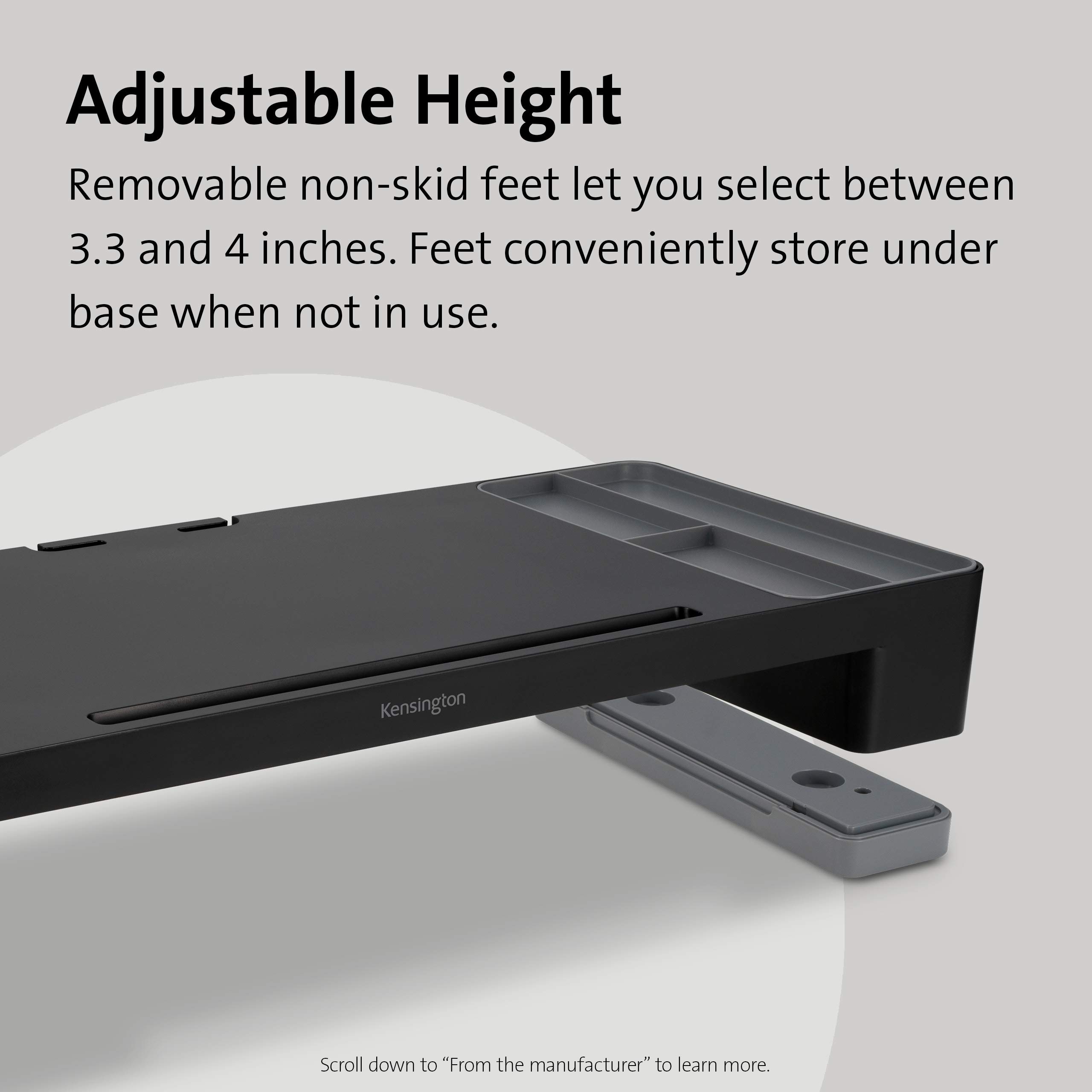 Amazon.com: Kensington Organizing Monitor Stand-Black (K58300WW