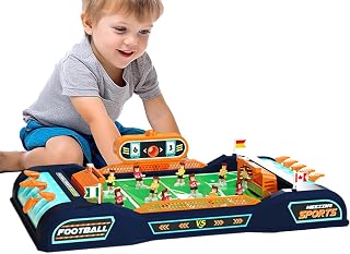 Juego de mesa de fútbol de mesa, juego de mesa de fútbol,Juego de la mesa de la mesa de juguetes interactivos - Juguetes educativos deportivos cubiertos, set de fútbol con guardián de puntaje para niñ