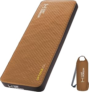 LOSTHORIZON Air & Foam Camping Mattress, Self-Inflating Sleeping Pad, 4.5