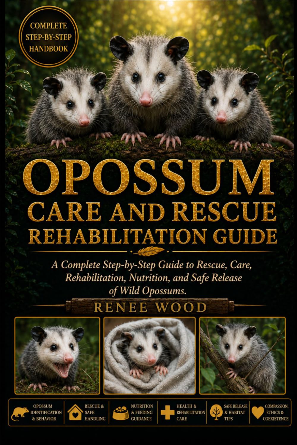 OPOSSUM CARE AND RESCUE REHABILITATION GUIDE: A Complete Step-by-Step Guide to Rescue, Care, Rehabilitation, Nutrition, and Safe Release of Wild Opossums.