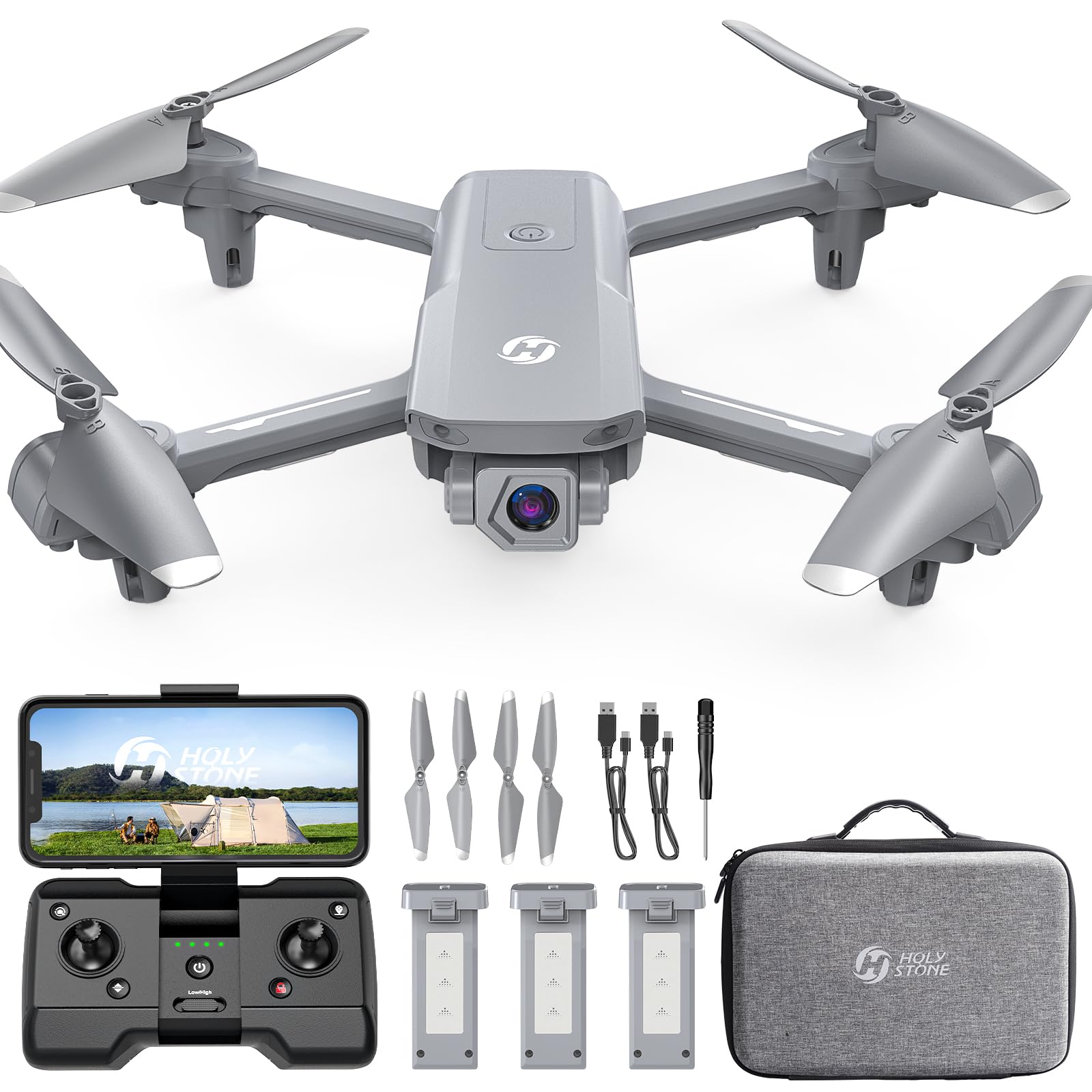 Amazon.co.jp: Holy Stone ドローン カメラ付き 100g未満 屋外 小型