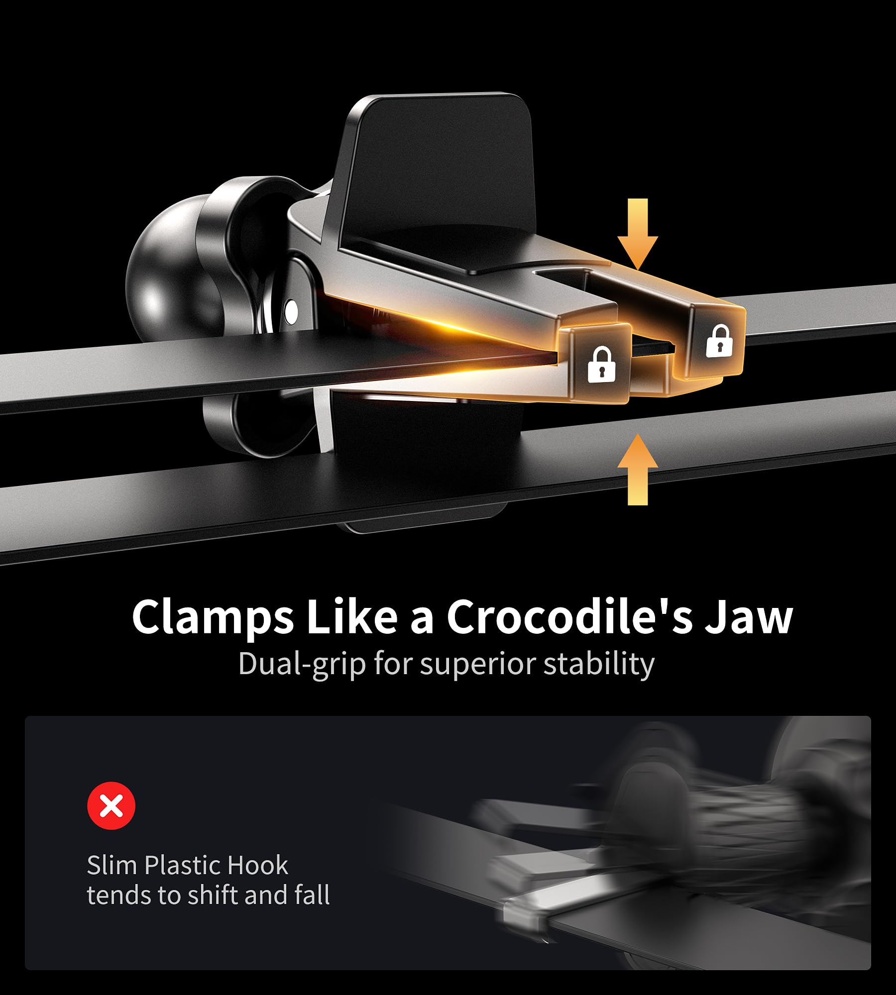 Supporto Auto Wireless Supporto Auto INIU Con Ricarica Wireless Qi2 15W - Compatibile Magsafe Per IPhone | Ventosa E Clip Ricarica Qi2 15W