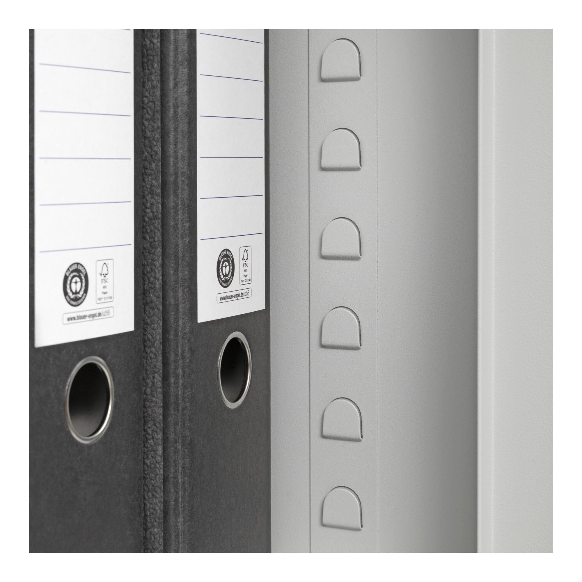 STIER Universalschrank mit 4 Fachböden, 1800 x 800 x 380 mm, lichtgrau, verschweißt, Mehrzweckschrank mit Drehriegelverschluss, vielseitiger Lagerschrank