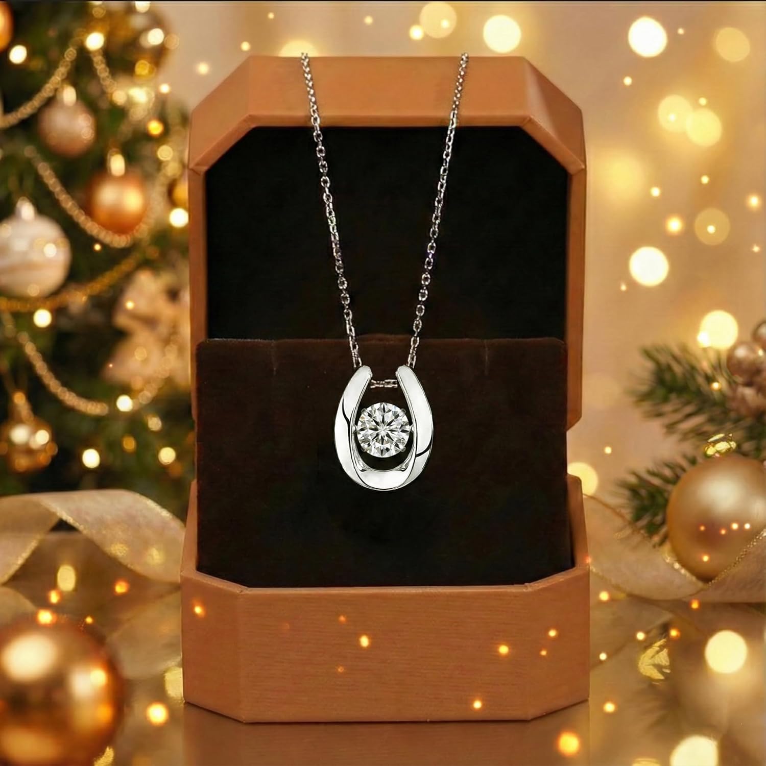 ARINZA Moissanite Necklace for Women, 1 Ct 925 Sterling Silver Dancing Stone Pendant, 18+2 Inch Chain, Valentine’s Day Christmas Gift for Her, Wife, Mom, Anniversary, Birthday - Image 8