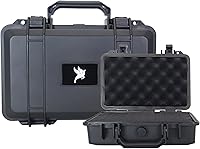 Vista 1 de Flying Camel TSA Approved Hard Gun Camera Electronics Case with Foam, Water and Shock Proof