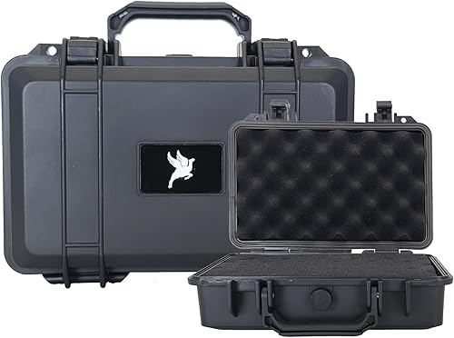 Flying Camel TSA Approved Hard Gun Camera Electronics Case with Foam, Water and Shock Proof