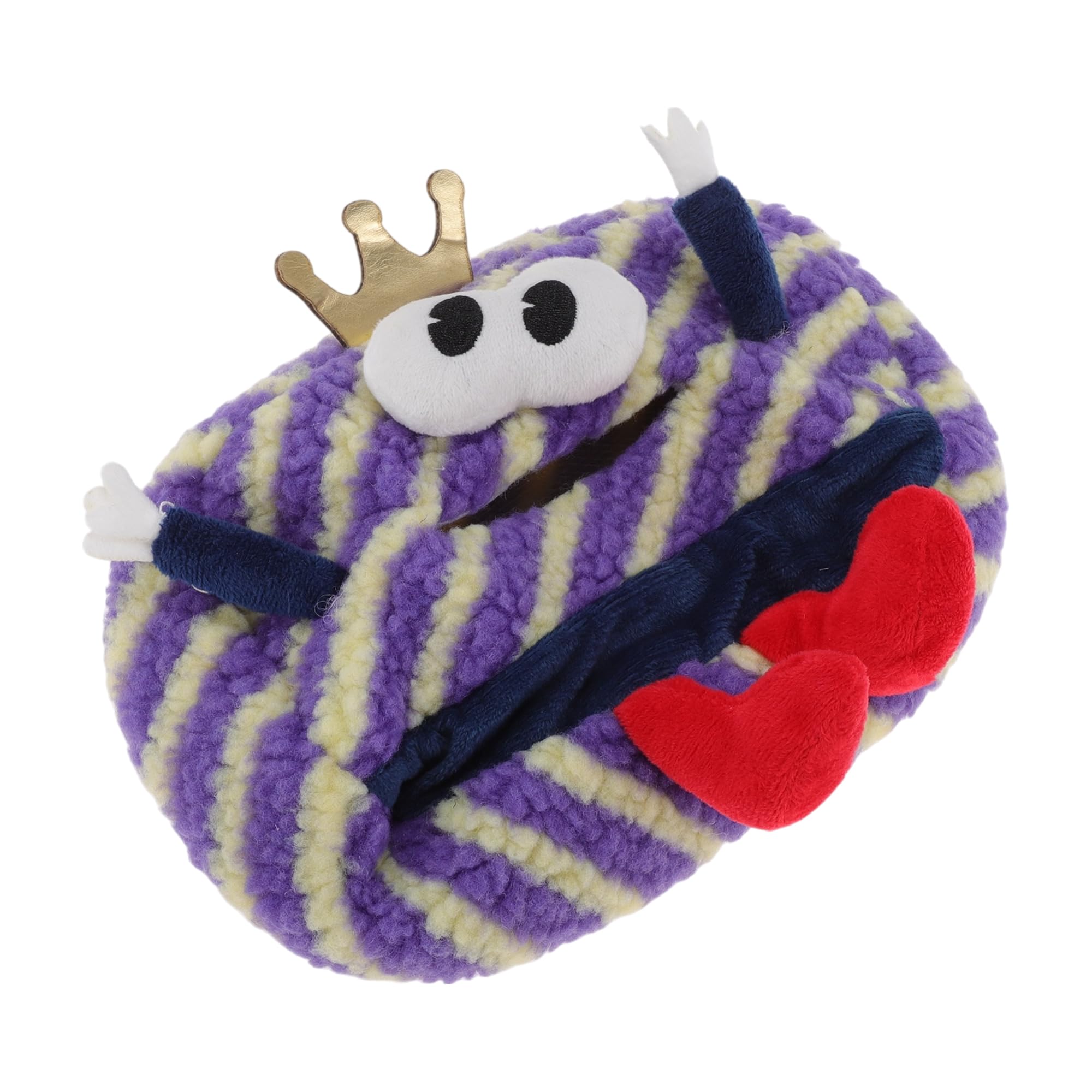 Porte-mouchoirs en peluche violet pour suspendre vos lingettes auto