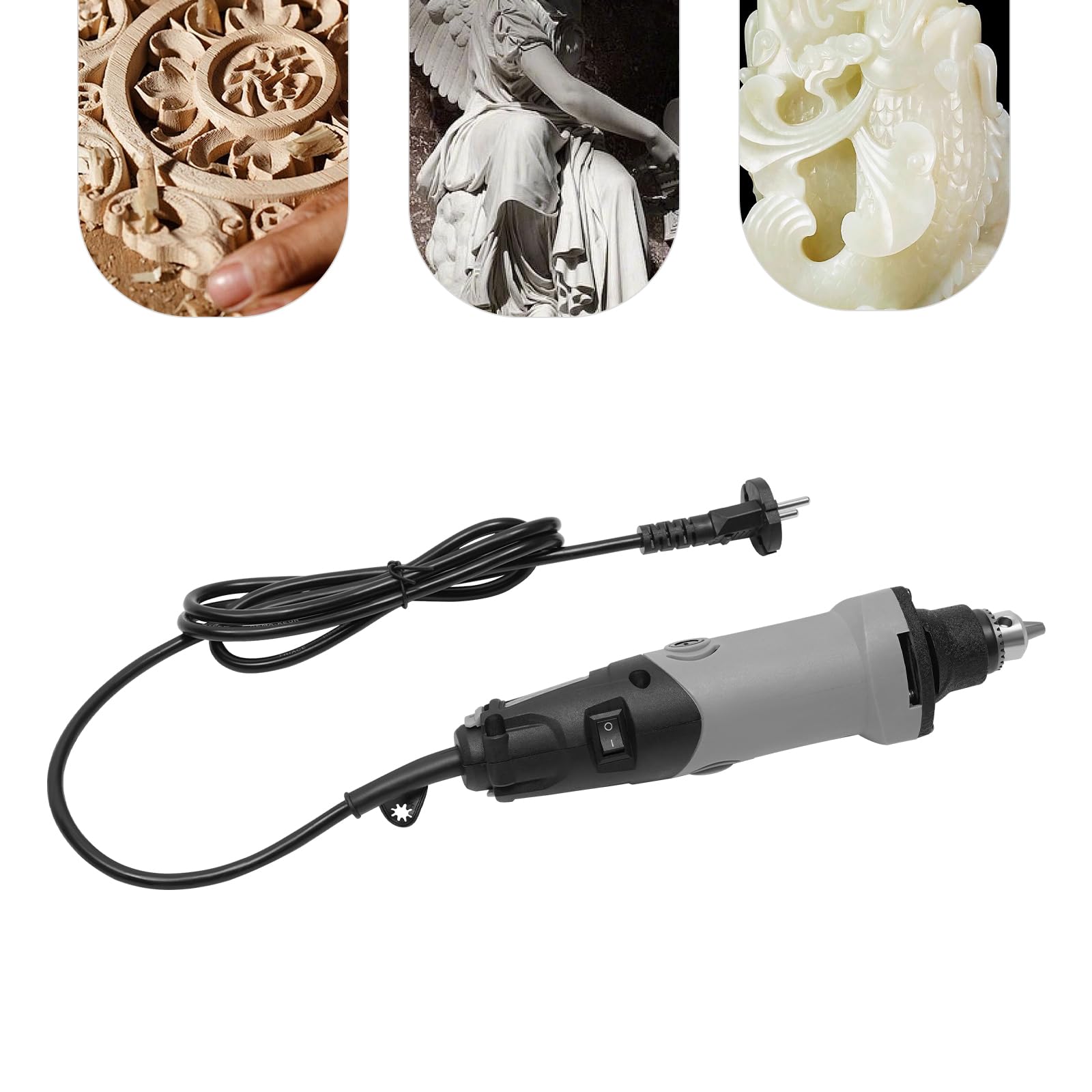 Smerigliatrice elettrica dritta 400 W 220 V, 6 modalità velocità, piccola e leggera per incisione, taglio, levigatura, lucidatura e foratura