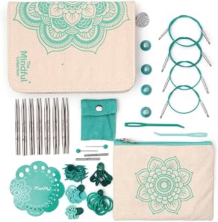 KnitPro The Mindful Collection Grace Interchangeable Circular Needle Set 4" (10cm) | 7 US Sizes (2.5-8)