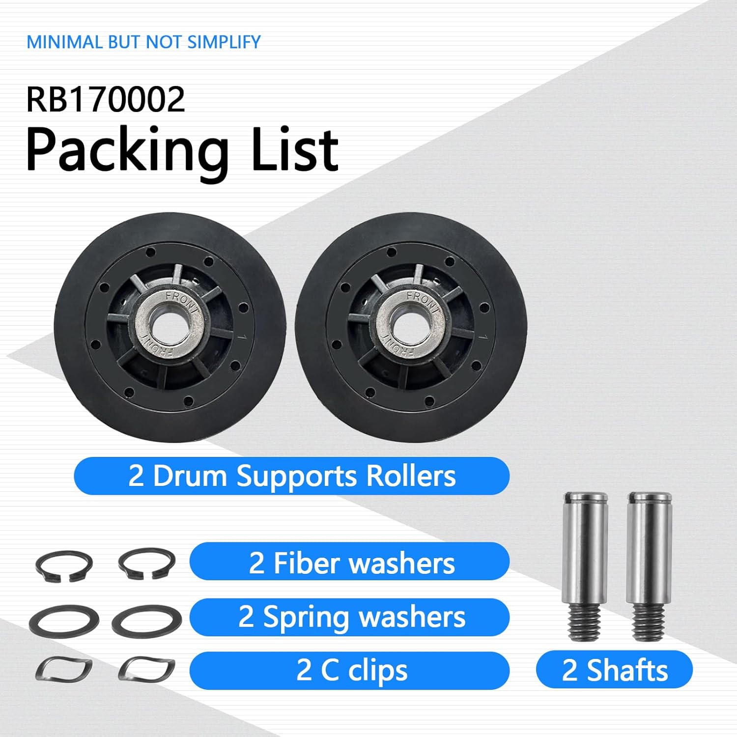 Part# RB170002 Dryer Roller Kit Compatible with speed-queen & all-iance ADE32FSS431AN01 ADE3SRGS177TW01