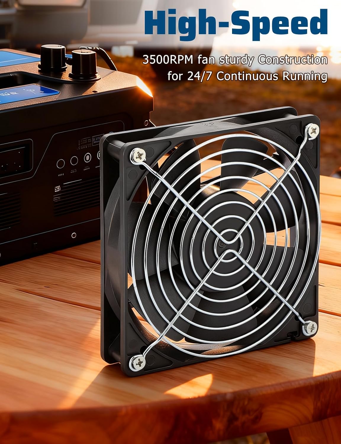 Wathai 1225 48V 120mm DC Brushless Cooling Fan Dual Ball 2 Pin 120x120x25mm for Servers, NAS, Electronic Components
