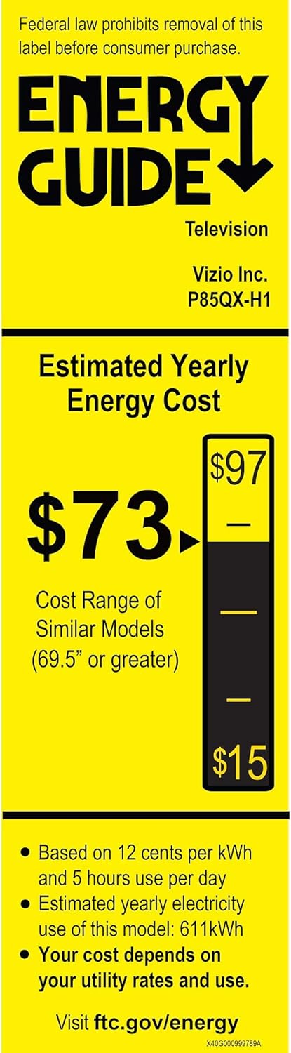 VIZIO 85 Inch 4k Smart TV, P-Series Quantum X 4K HDR Smart TV with Apple AirPlay and Chromecast Built-in (P85QX-H1)