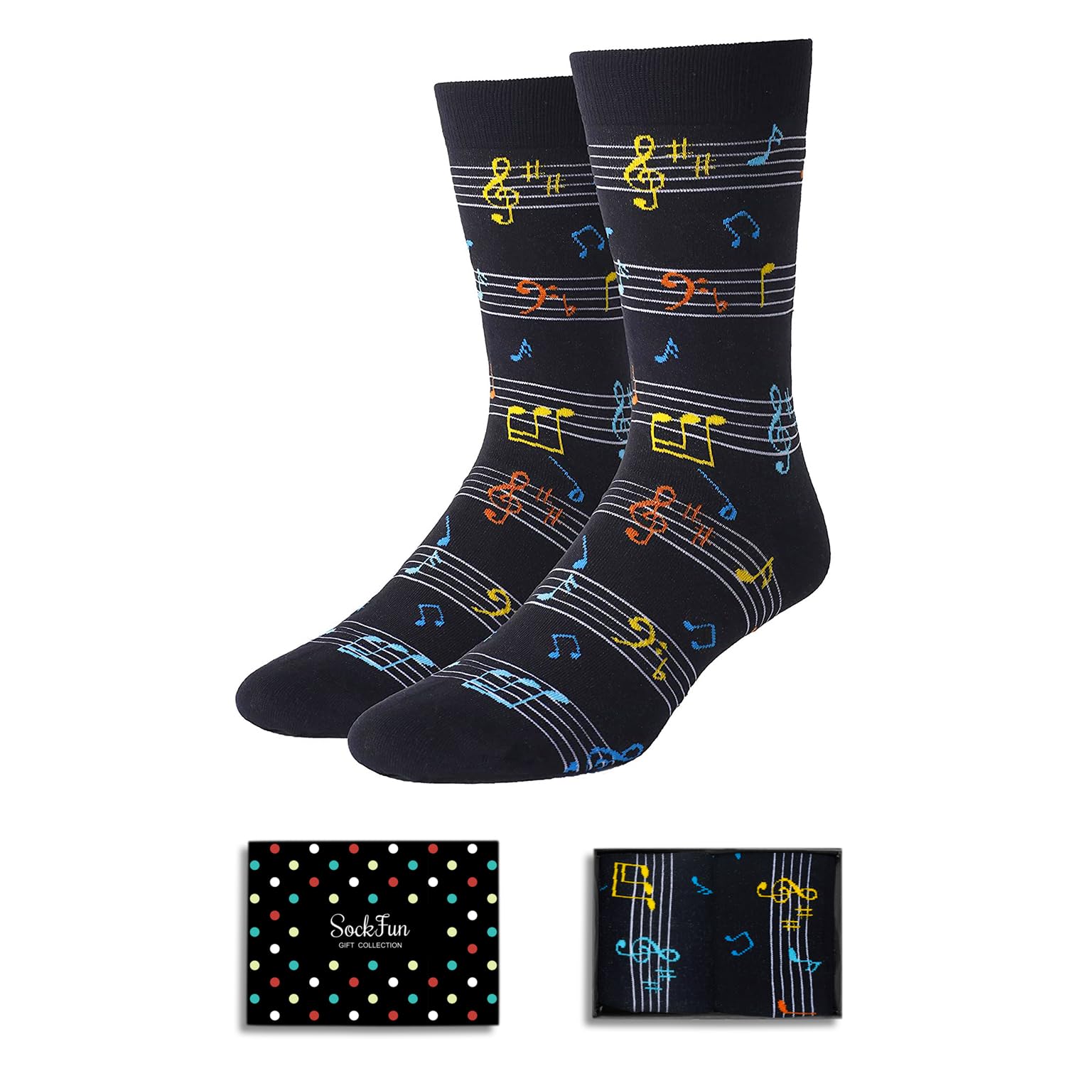 Funny Gifts for Men - Casino & Music Gifts for Musicians & Music Lovers, Poker Socks