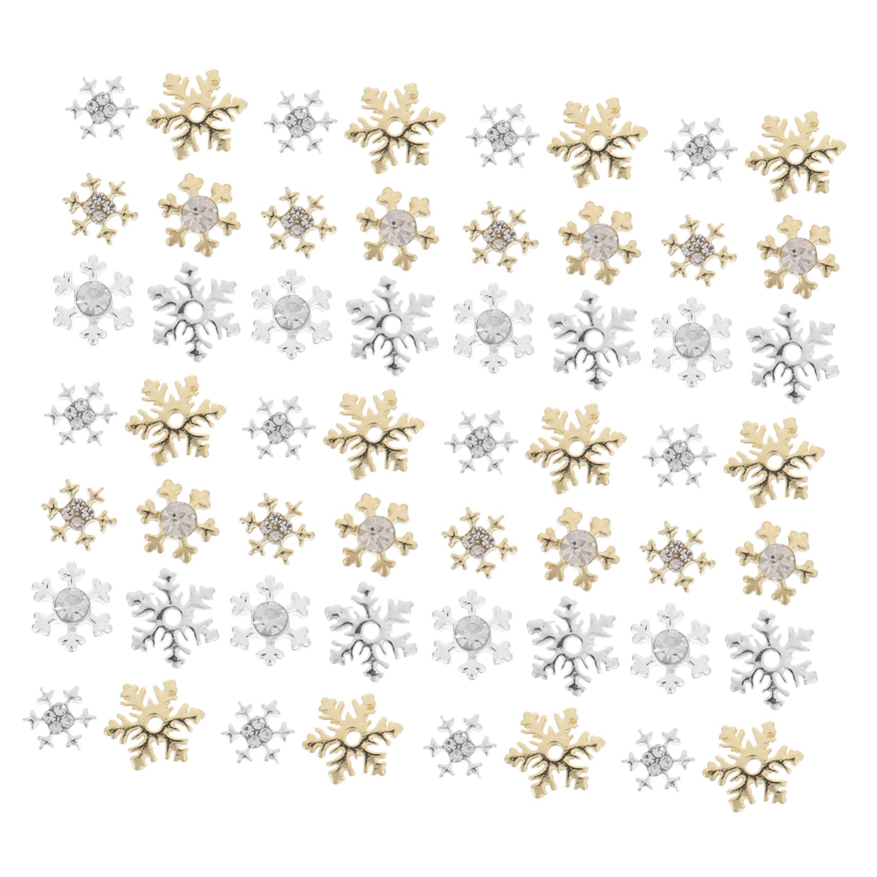 BESTYASH 5 Set Charm Per Unghie Decorazioni Glitterate Per Unghie Stile Natalizio Per Manicure E Decorazioni Per Feste 60 Pezzi*5