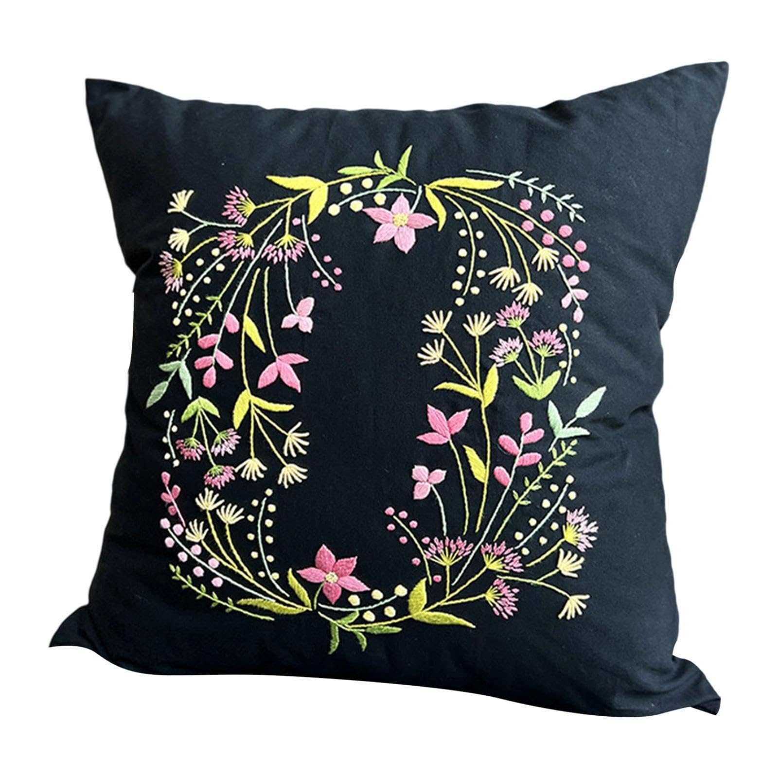 Bnf® Embroidery Kit Throw Pillow Cover Home Decor Gift Cushion Cover Sewing Craft Black|Crafts|Needlecrafts & Yarn|Embroidery & Cross Stitch|Hand Embroidery Kits|Other Hand Embroidery Kits-image-27