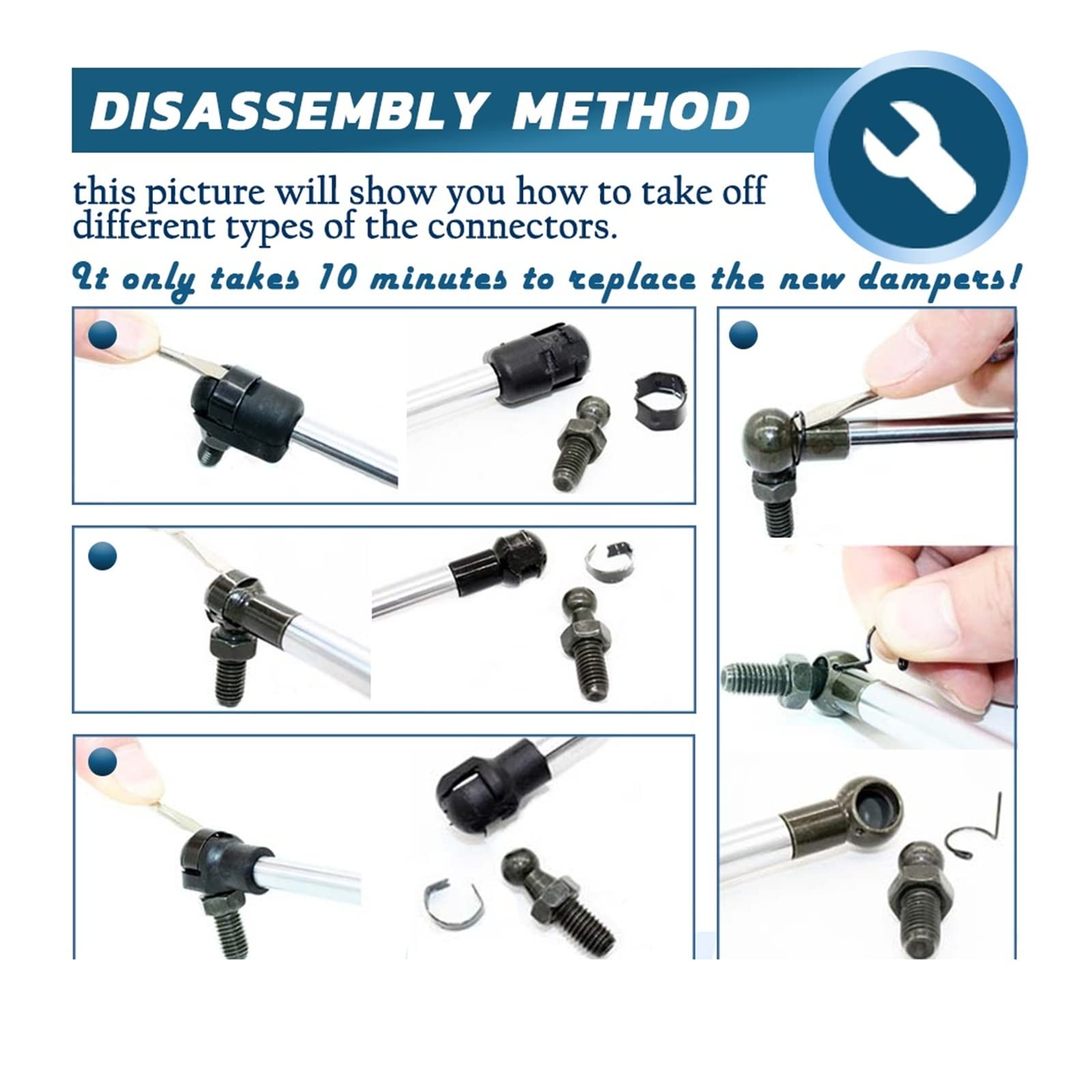 JNLIFT Motorhaubendämpfer Für BMW E65 E66 730d, 730i, 745i, 750i, 760i, Alpina B7 – Gasfeder-Set Für Sanftes Öffnen JNLIFT Motorhaubendämpfer Für BMW E65 E66 730d, 730i, 745i, 750i, 760i, Alpina B7 – Gasfeder-Set Für Sanftes Öffnen