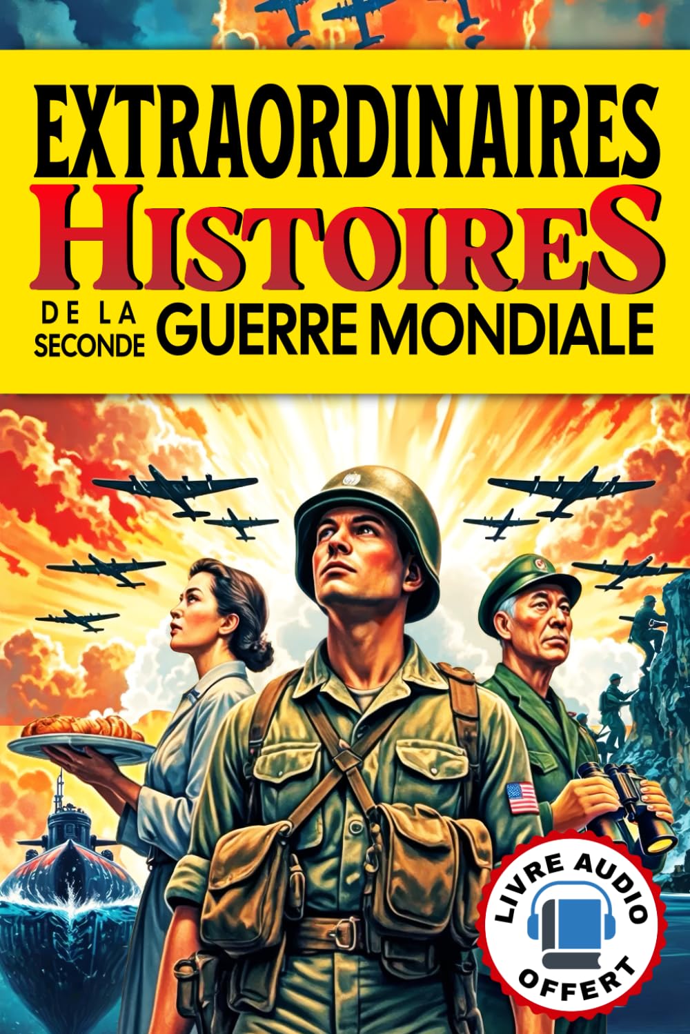 Histoires Extraordinaires de la Seconde Guerre Mondiale: Livre d'Histoires Courtes Incroyables mais Vraies sur la Guerre 39 45 en Gros Caractères
