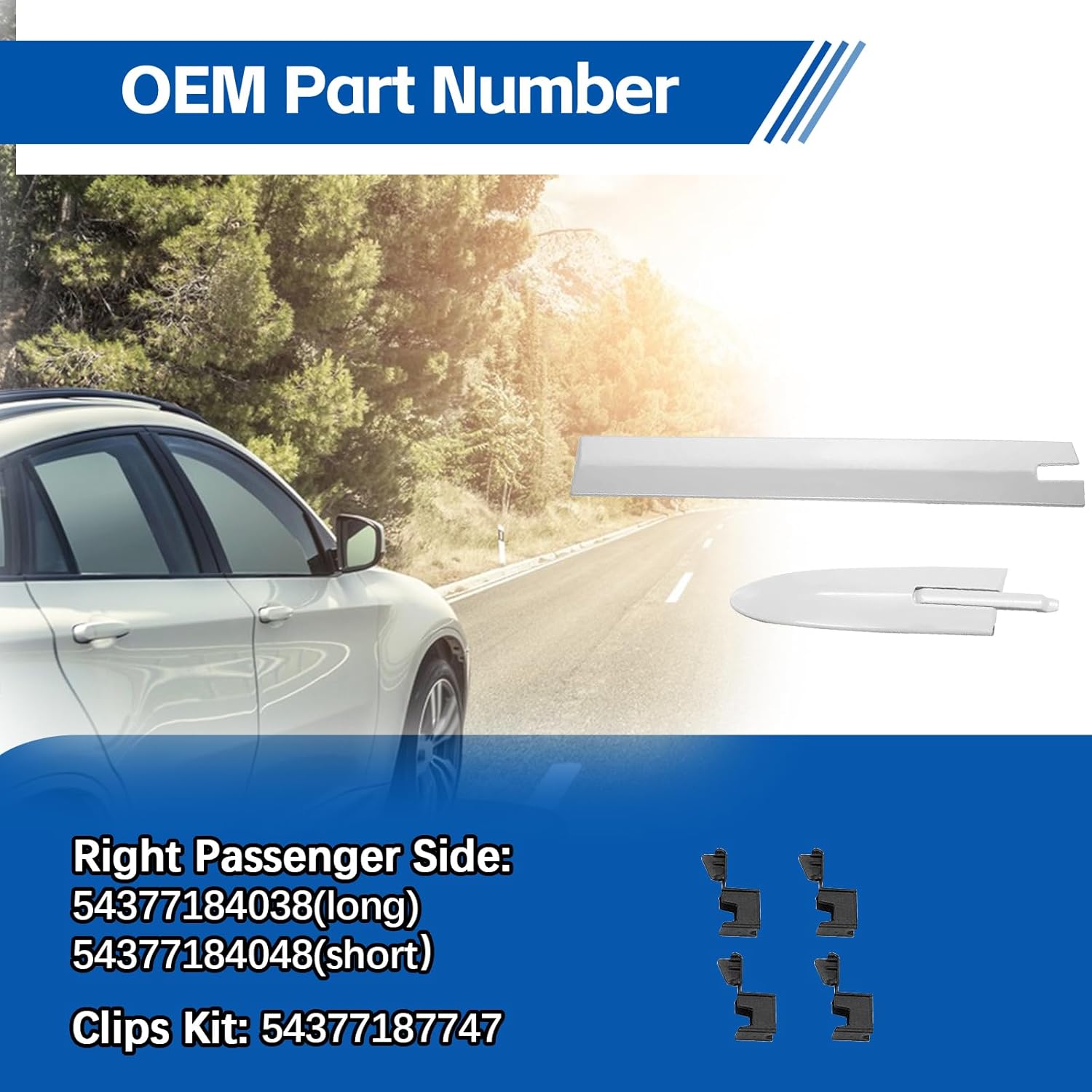 Convertible Roof Top Hinge Cover Clips 54377184038 54377184048 54377187747 Compatible with BMW E93 335i M3 M4 F83 328i 335i 428i 430i 435i 440i (Right Side)