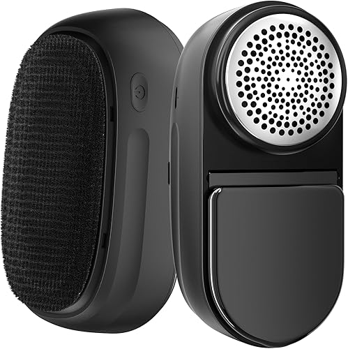Afeitadora de tela y removedor de pelusas, afeitadora de 2600 mAh y cepillo de pelusa 2 en 1, hojas de 6 hojas, desfuzzer de suéter, elimina