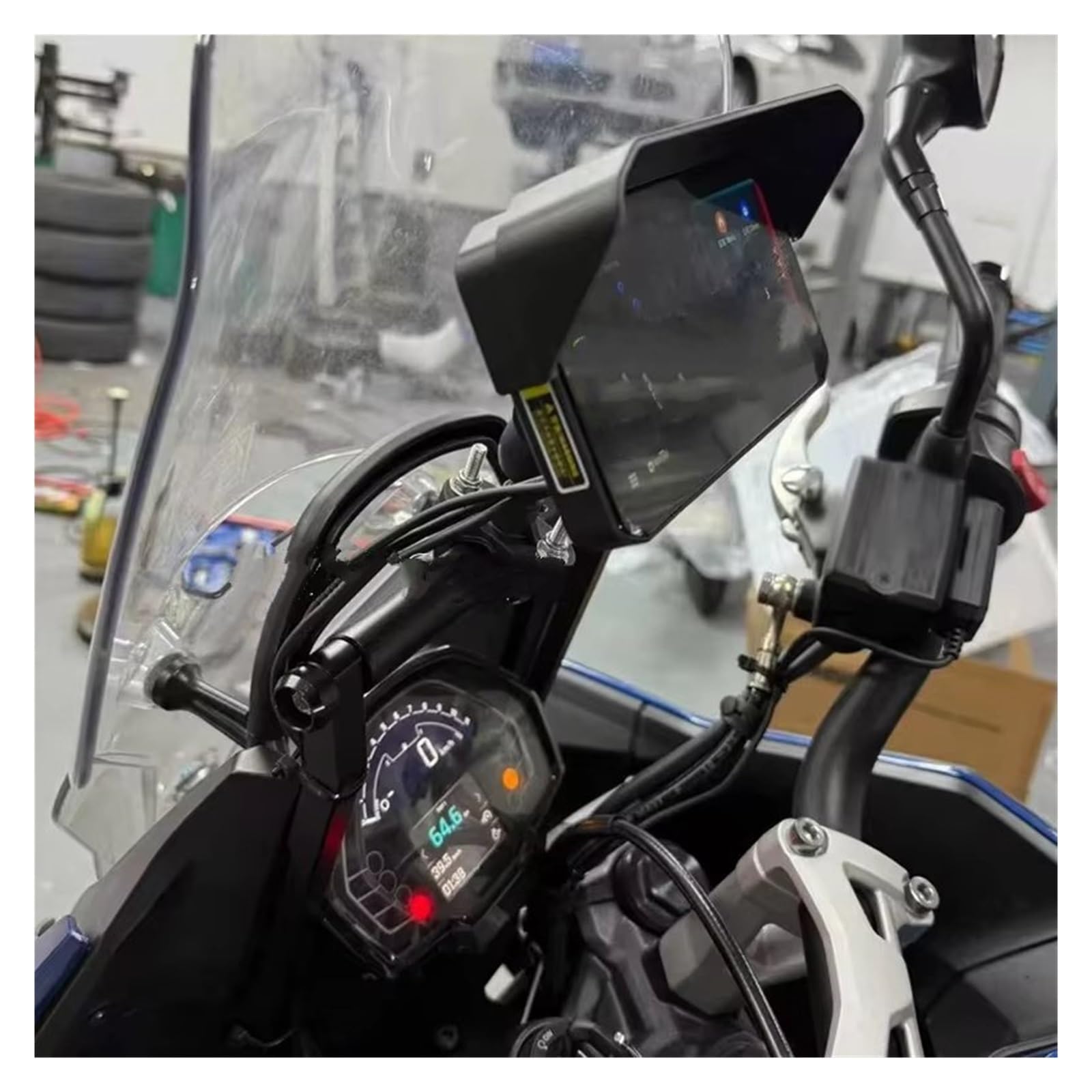 Navi Halterung Für Tiger Sport 800 2025-2026 GPS-Handy Erweiterte Navigationshalterung Windschutzscheibenverstärkung Navigationshalterung