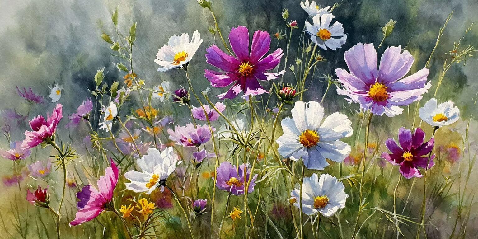 Malen Nach Zahlen Erwachsene, Blumen Farbe, 80x110cm 2JGWX-191