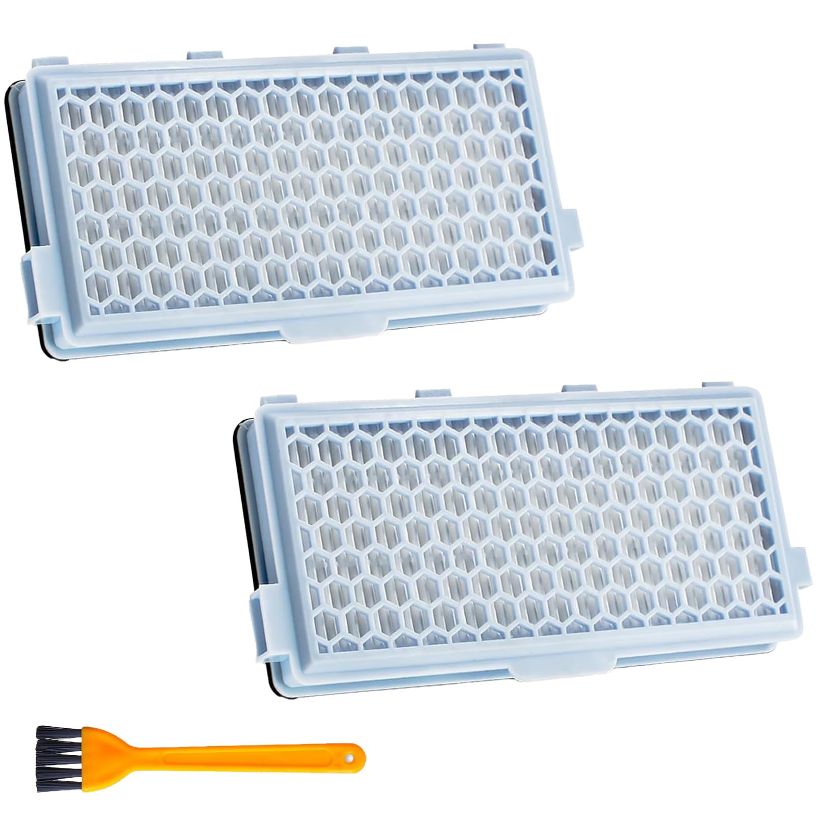 2 Pack Hepa Replacement Filter Compatible with Miele Complete C2 C3 Compact C1 C2 Fit for S4 S5 S6 S8 S4000 S5000 S6000 Vacuum Cleaner Accessories Part # SF-HA 50