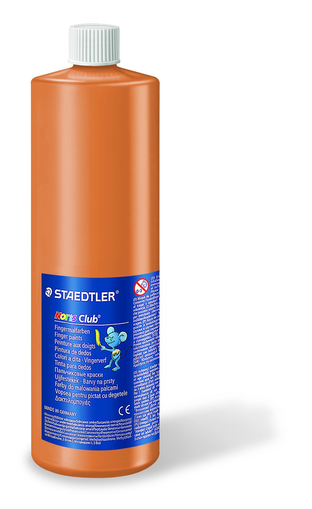 Staedtler 8811-73 - Noris Club farba do malowania palcami Mali, na bazie wody, 750 ml, brązowa