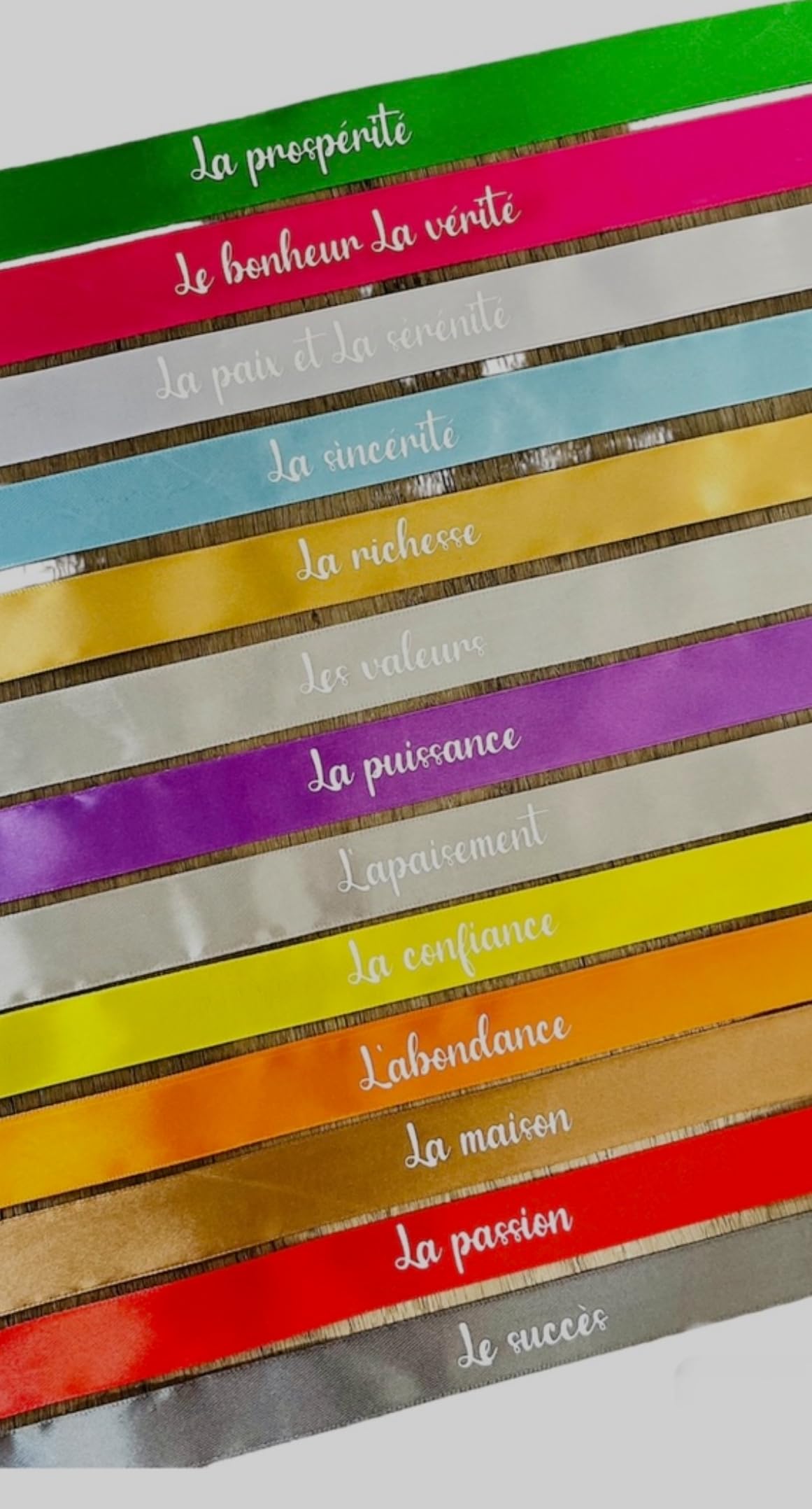 Rubans cérémonie laïque Romance MULTICOLORE