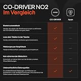 OOONO Co-Driver NO2 - next gen. traffic safety alarm - warns of speed cameras and road hazards - rechargeable - LED indicator - CarPlay & Android Auto compatible - 6