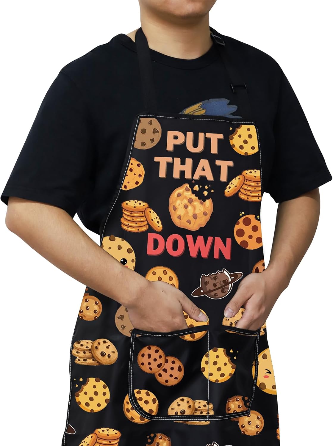 WZMPA Butter Cookie Baking Apron Sugar Cookie Lover Gift Put That Cookie Down Cooking Apron Chocolate Cookie Merch image 5
