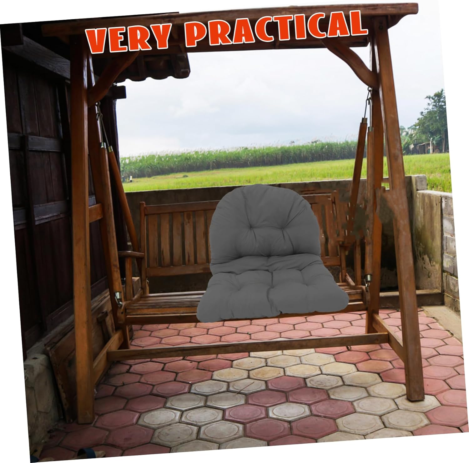 Chair Seat Cushion Hanging Cushion for Outdoor Swing Chairs Comfortable and Lightweight Design for Easy Portability Replacement