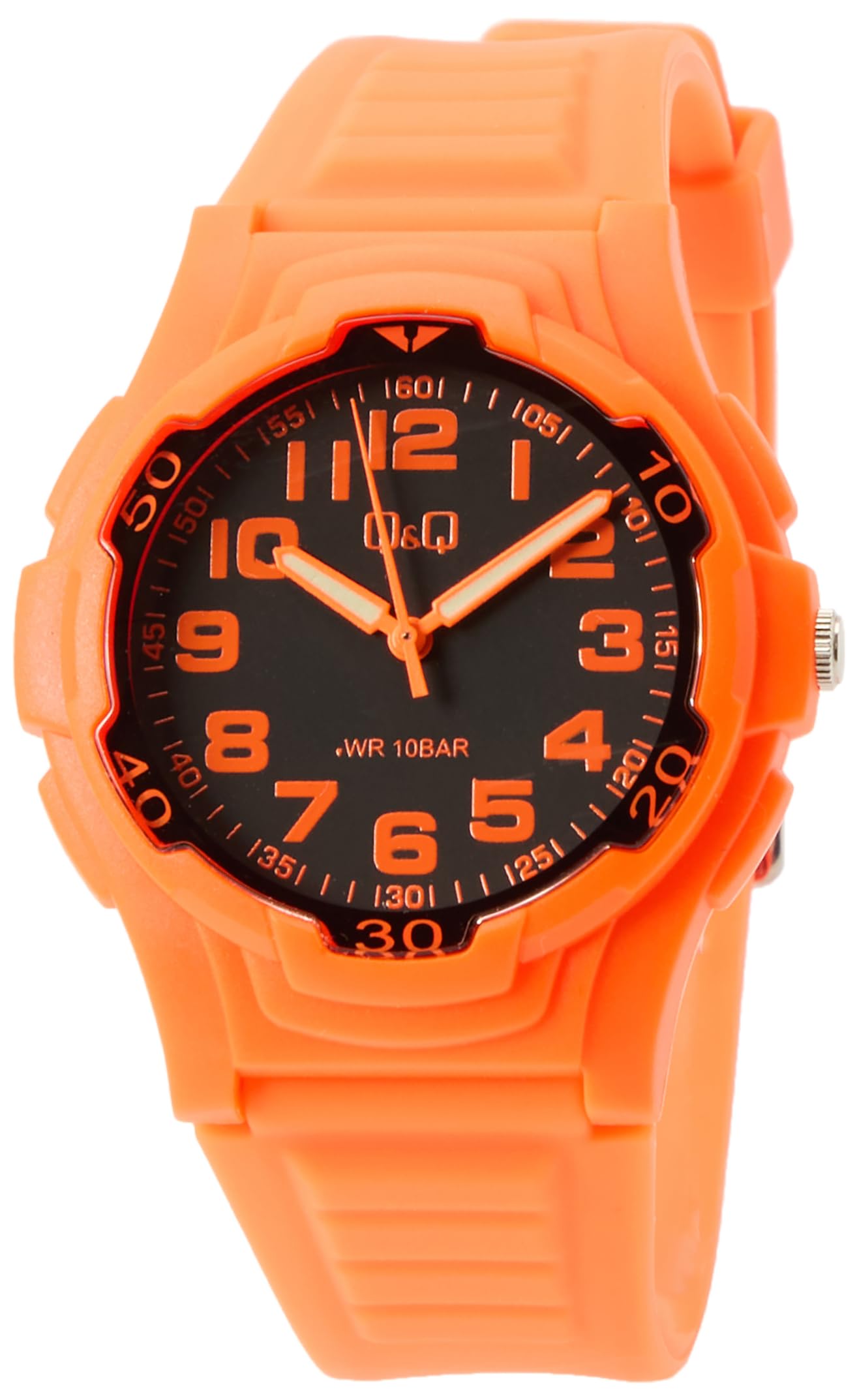 Q&Q ATTRACTIVEQ&Q Men's watch, orange, waterproof, brand – V31A-004VY